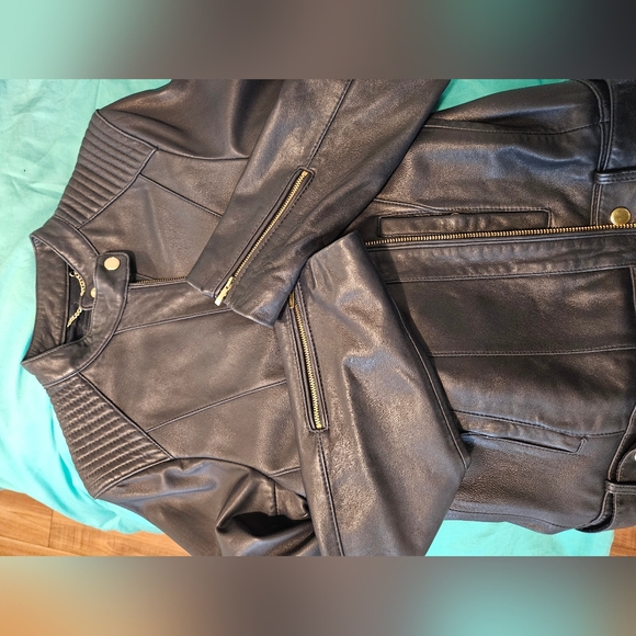 REAL LEATHER JACKET- Cole Haan - Picture 4 of 5